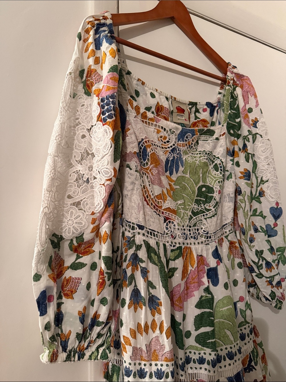 Farm Rio Summer Garden Midi-Dress Size Small - Picture 6 of 7